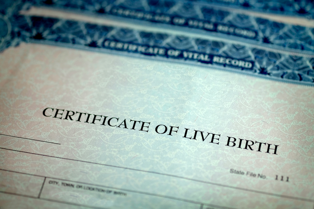 Enlace para solicitar un certificado de nacimiento