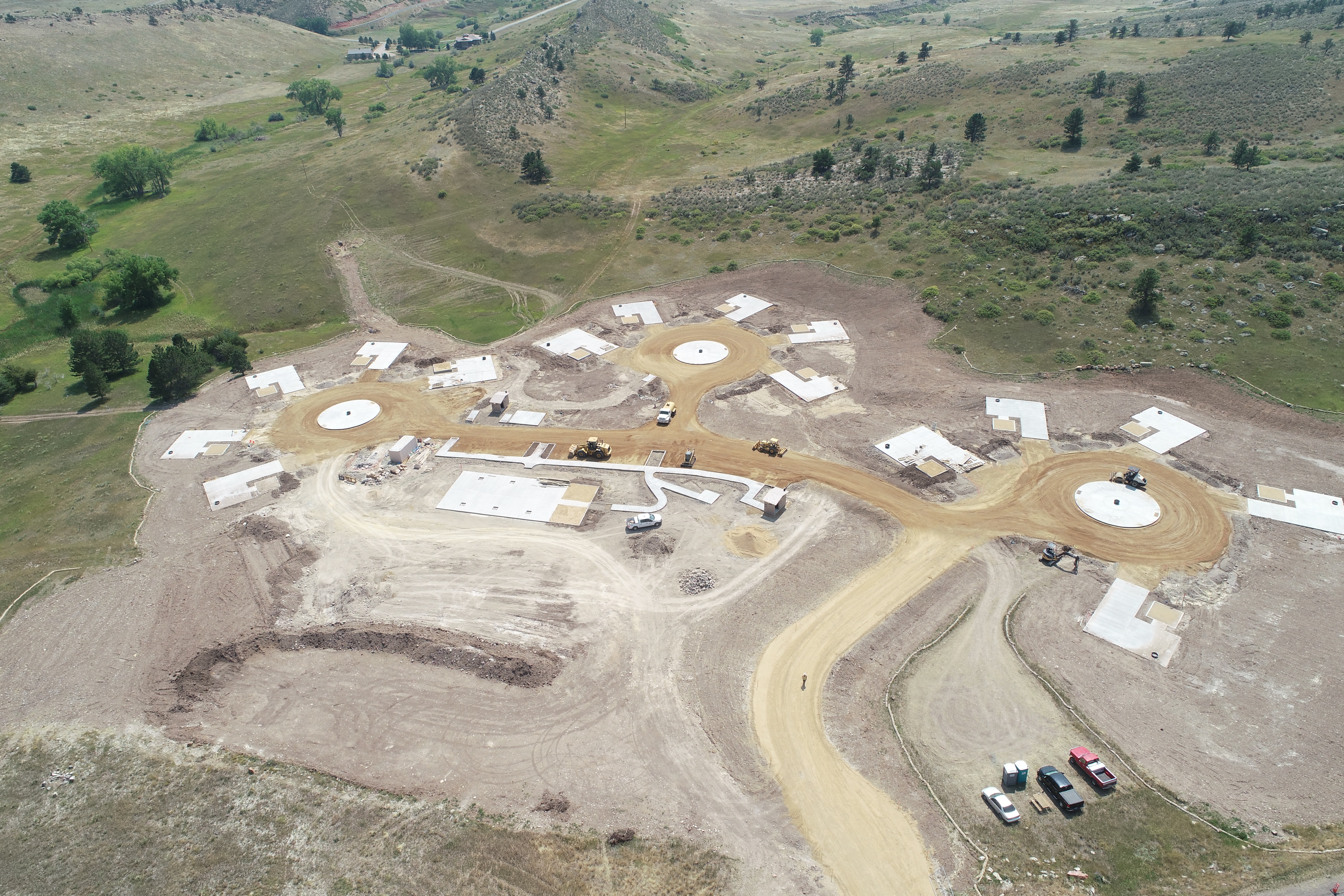 Image 2: Site view of construction at Sky View Campground