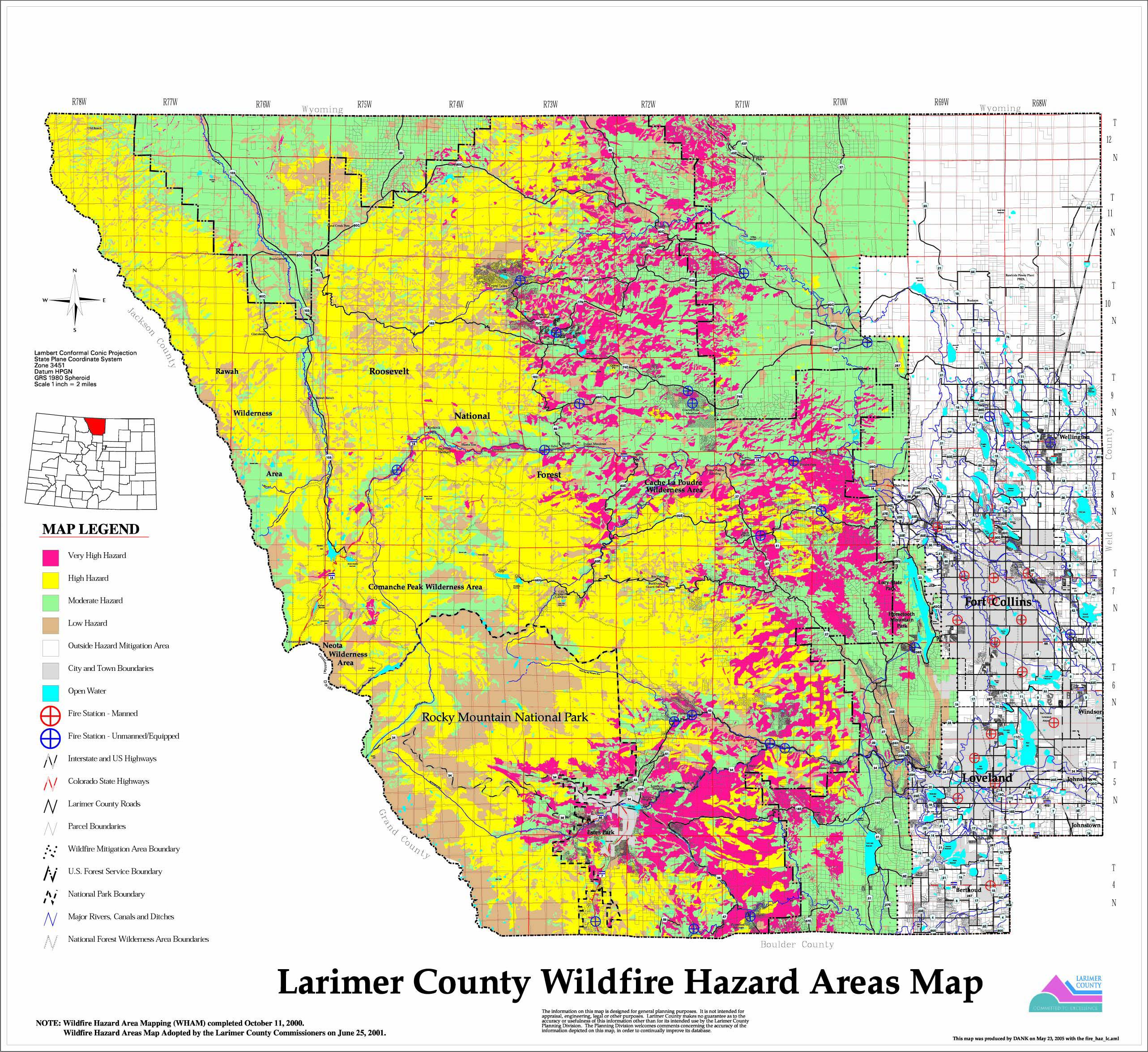 Wildfire Maps Larimer County