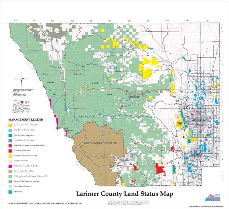 Wildfire Maps Larimer County