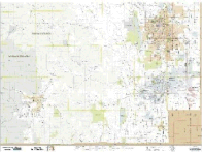 Detail County Road Map