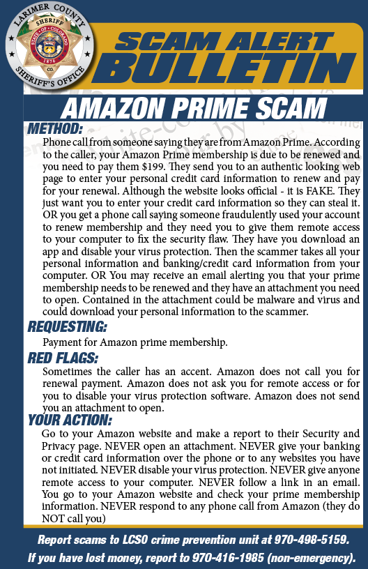 Alerta de estafa de Amazon Prime Alerta de estafa de Amazon Prime