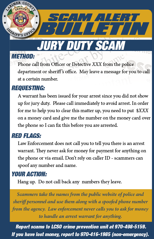 Frauds Scams Larimer County