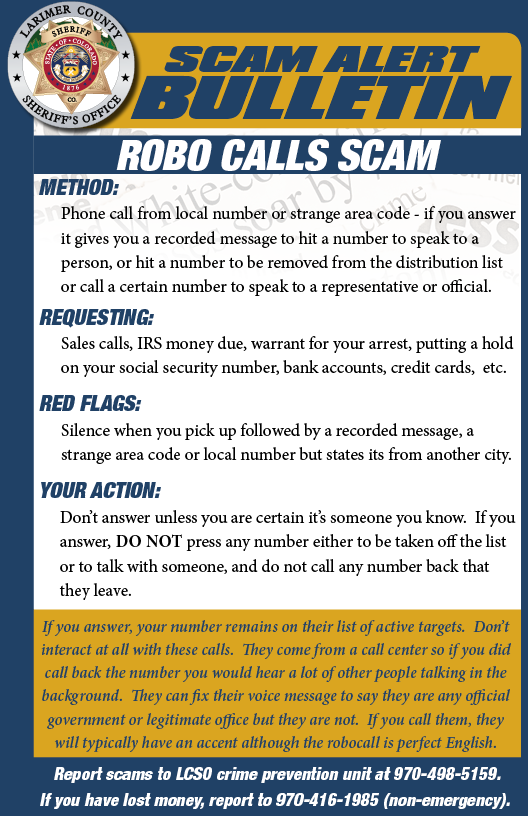 Alerta de estafa de robocall Alerta de estafa de robocall