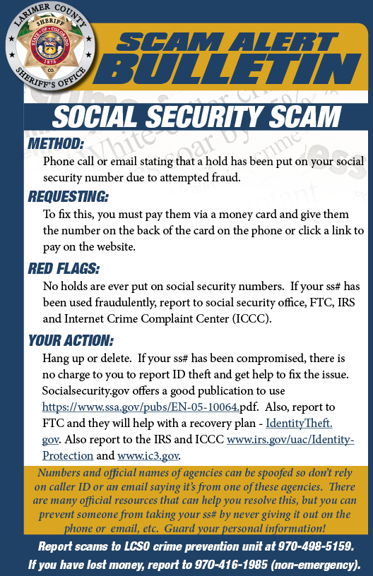 Alerta de estafa de seguridad social Alerta de estafa de seguridad social