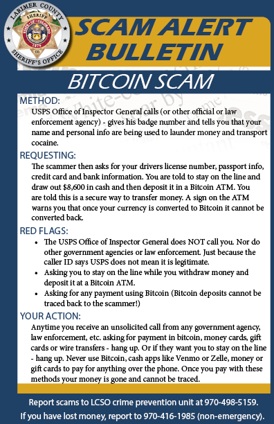 Alerta de estafa de Bitcoin