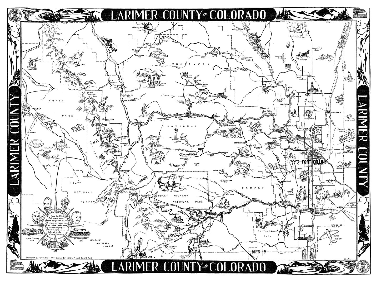 Mapa del condado de Time Capsule